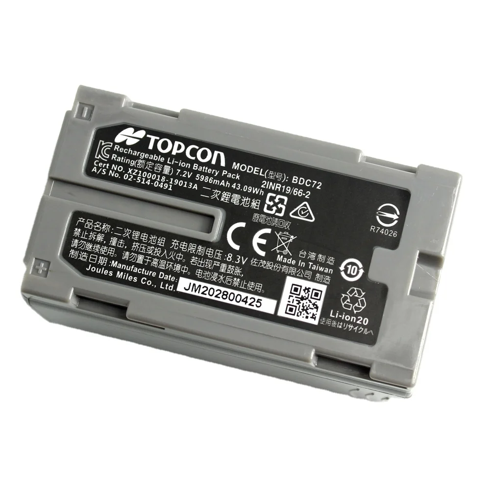 

For BDC72 Replace BDC70 New Battery for Total Station OS/ES Surveying Batteries