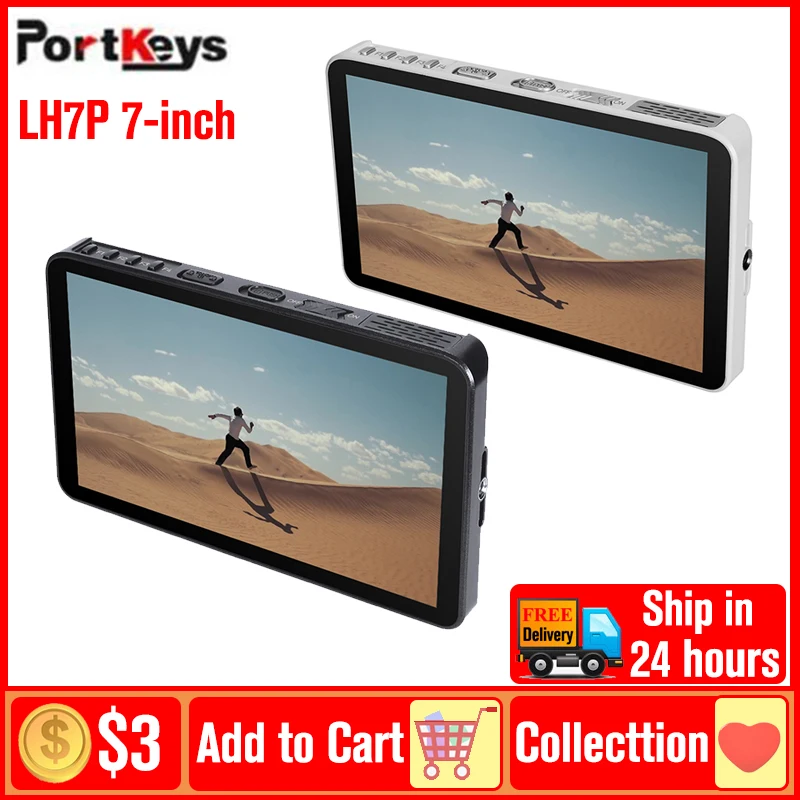Portkeys LH7P 7 inch Camera Monitor DSLR Audio Monitors Wireless portkeys-lh7p-7-inch-camera-monitor-dslr-audio-monitors-wireless