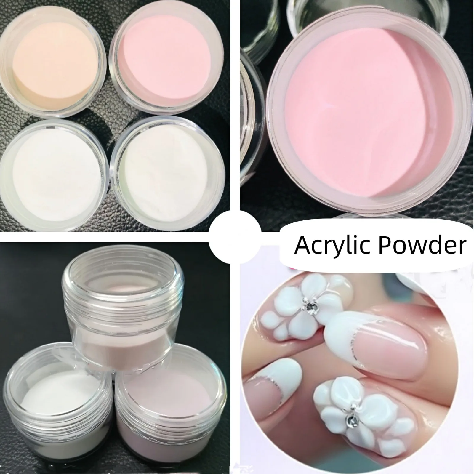 Acrylic Powder Kit Liquid Set For Acrylic Nail Dipping Extension Carving 6
