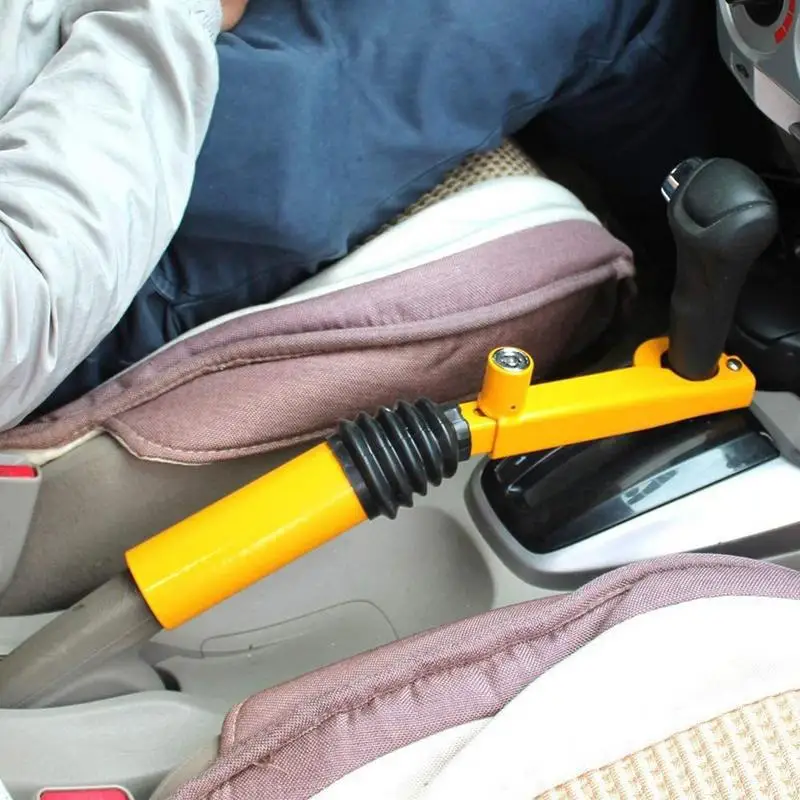 Car Lock Handbrake Portable Anti-Theft Strong Security Hand Brake Shift Lock With 2 Key For Trucks SUVS RVs And Off-Road Vehicle