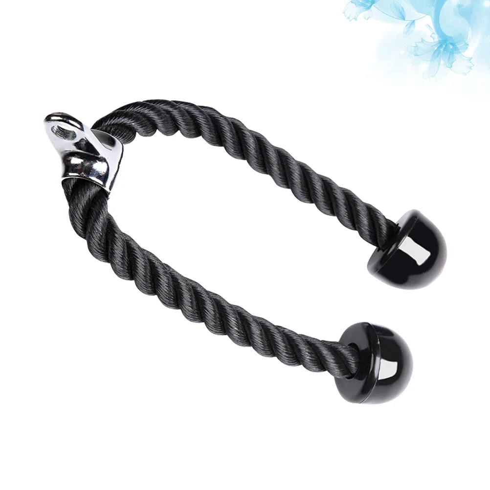 

Трос с ручкой, трос для мужчин, домашняя тренировочная машина для троса, приспособление для силовых упражнений вниз (черный)