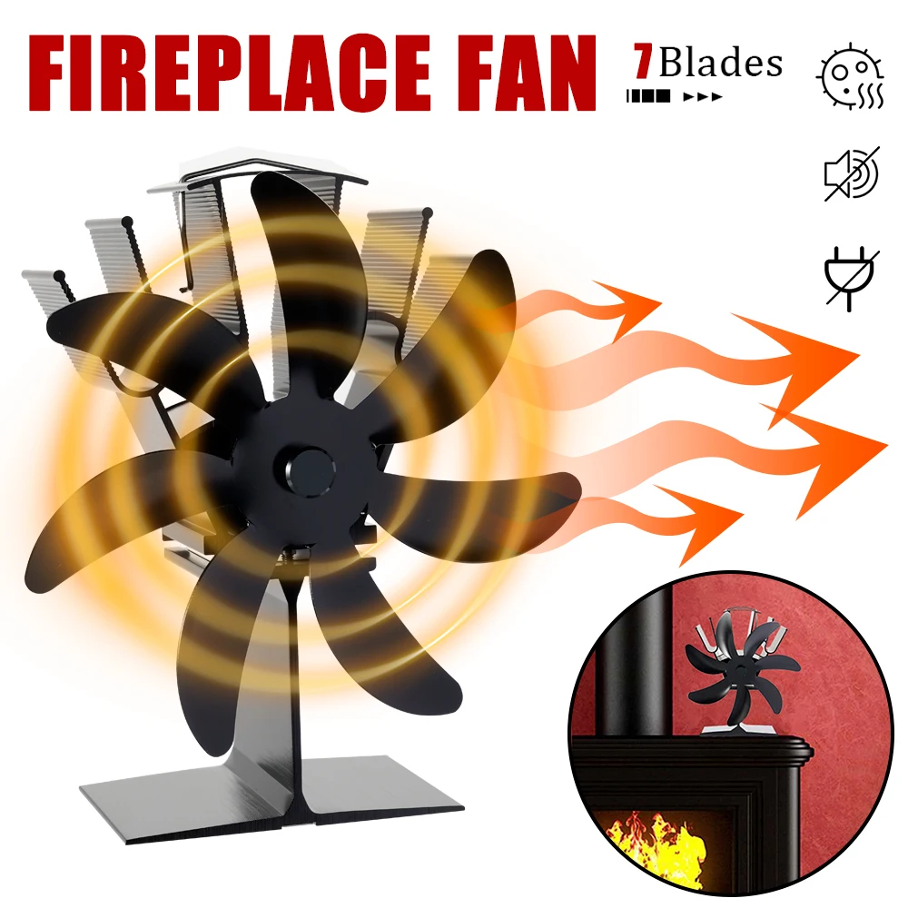 Deer Blind Heater Wood Stove Fan For Buddy Heater, Heat Powered