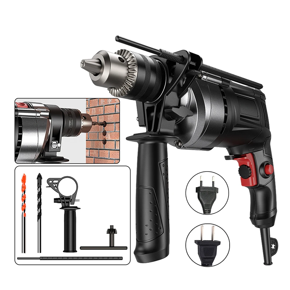 Impact drill electric hammer 780W multifunctional rotating electric tool concrete crusher electric screwdriver for 13mm/13mm/25m dayou 5401 charging hammer brushless lithium wireless impact drilling concrete lightweight dual purpose electric tool 262