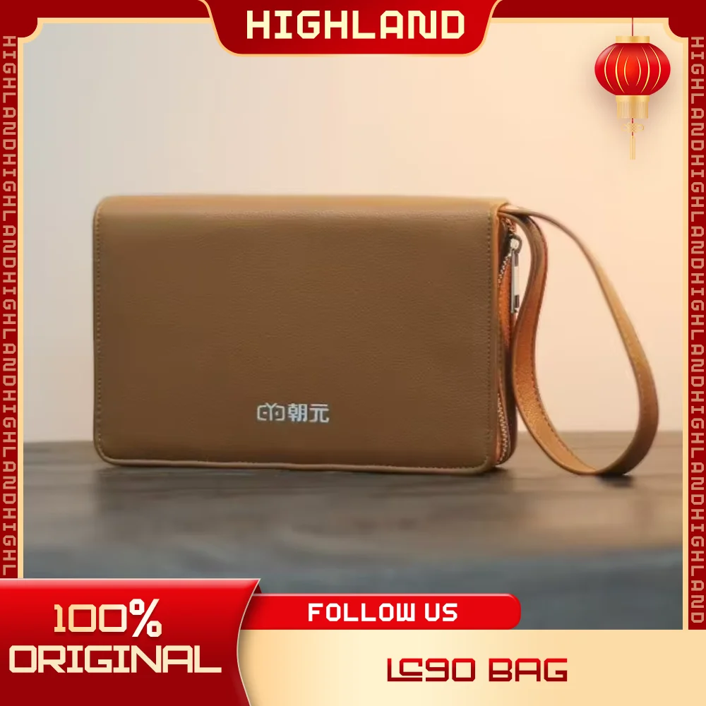 Chaoyuan Lc90 Bluetooth All-Band Fm Radio Leather Handbag Portable Waterproof Choyong Protective Case Brown Leather Storage Bag