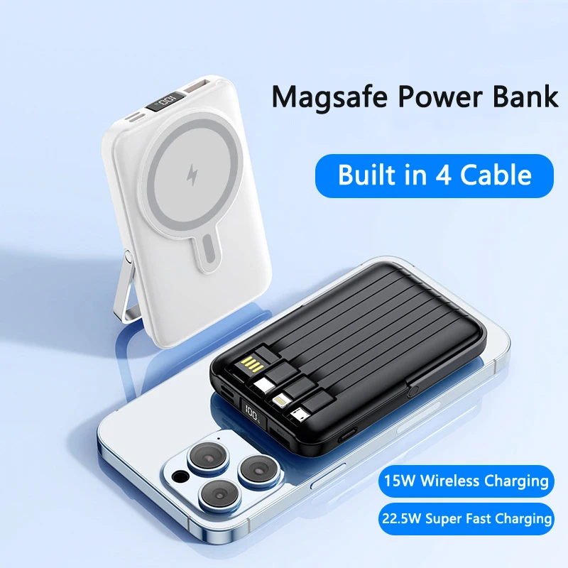 

20000mAh Power Bank Magnetic Wireless Powerbank for iPhone 15 Xiaomi Samsung Portable Induction Charger Poverbank Spare Battery