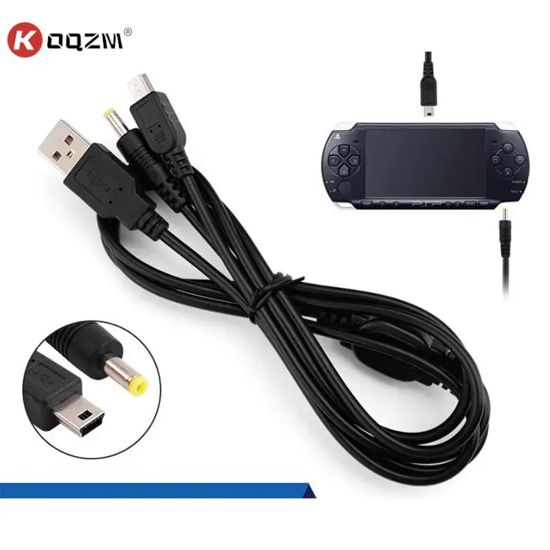 

2 In 1 Cable USB Charger For PSP 1000 2000 3000 USB 5V Charging Plug Cable USB To DC Plug Power Cord Game Accessories 1M Long