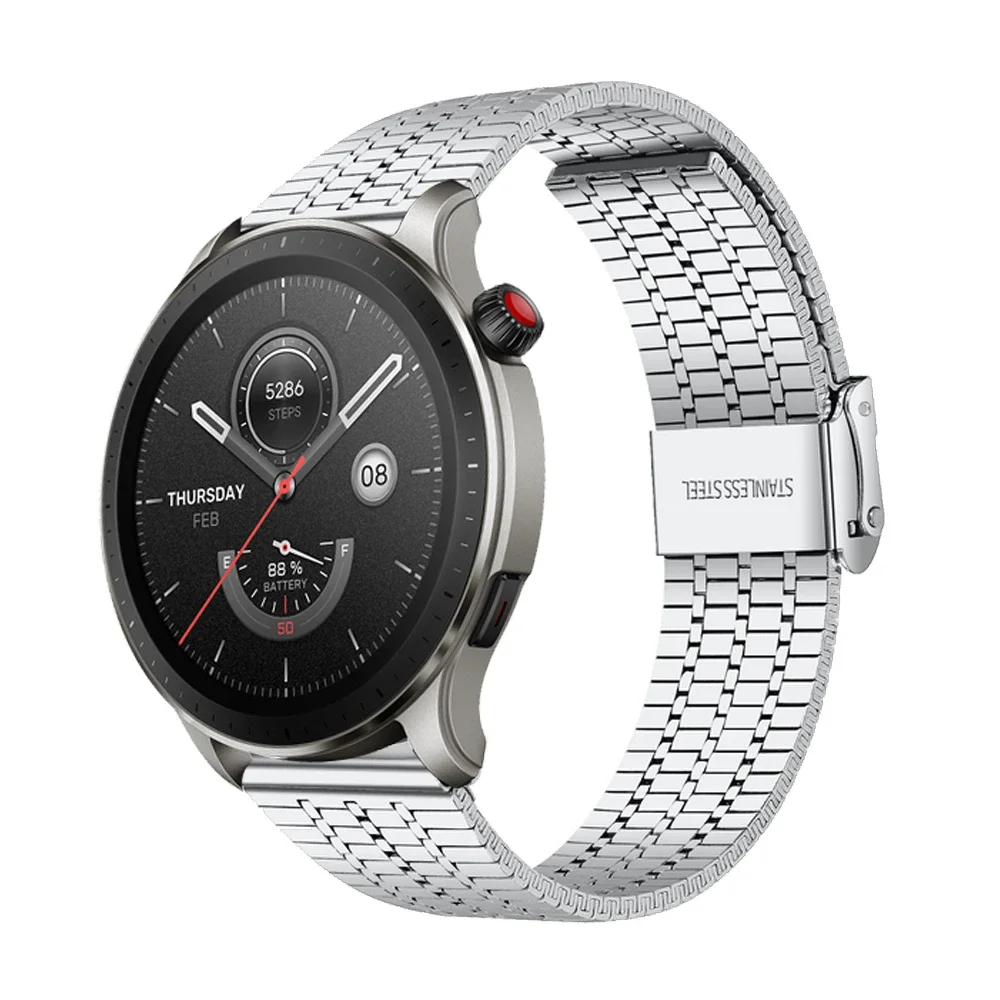 Sleek Stainless Steel Metal Watch Band - 20/22mm