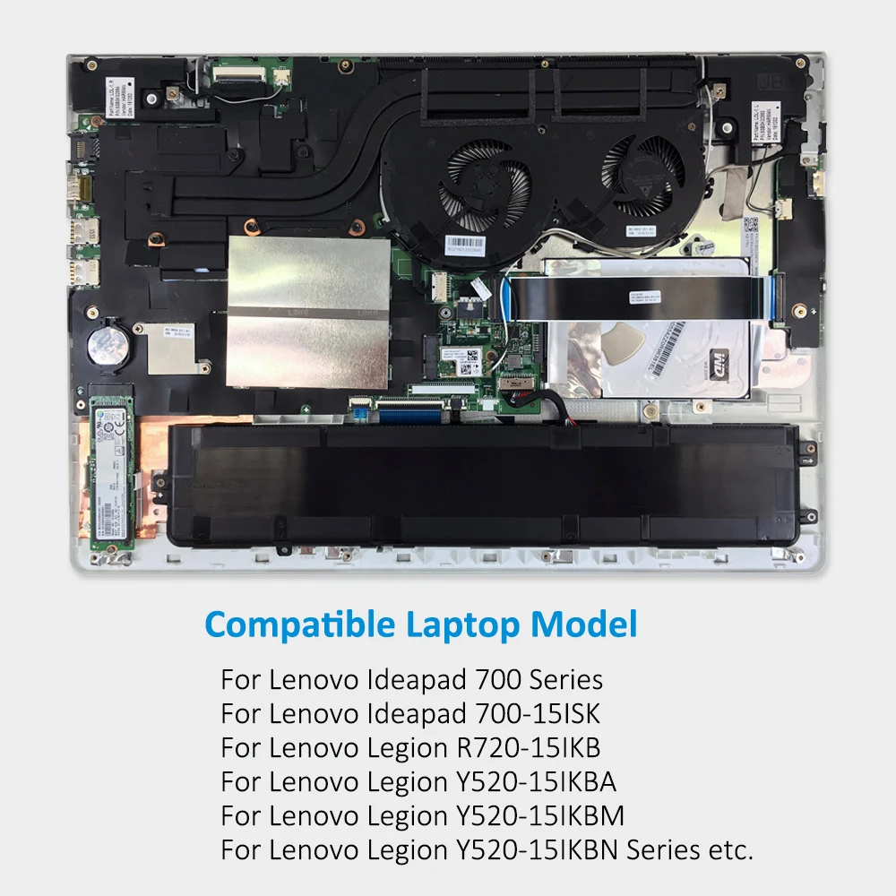 Kingsener-bateria de Laptop Embutida para Lenovo Ideapad Xiaoxin 700 R720 de Alta Qualidade - Imagem 3