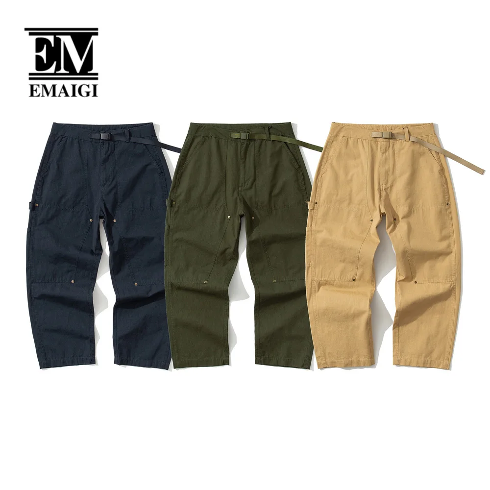 

Pants for Men Japanese Cityboy Streetwear Fashion Loose Causal Vintage Outdoor Cargo Pants Male Harem Trousers Jogger Sweatpants