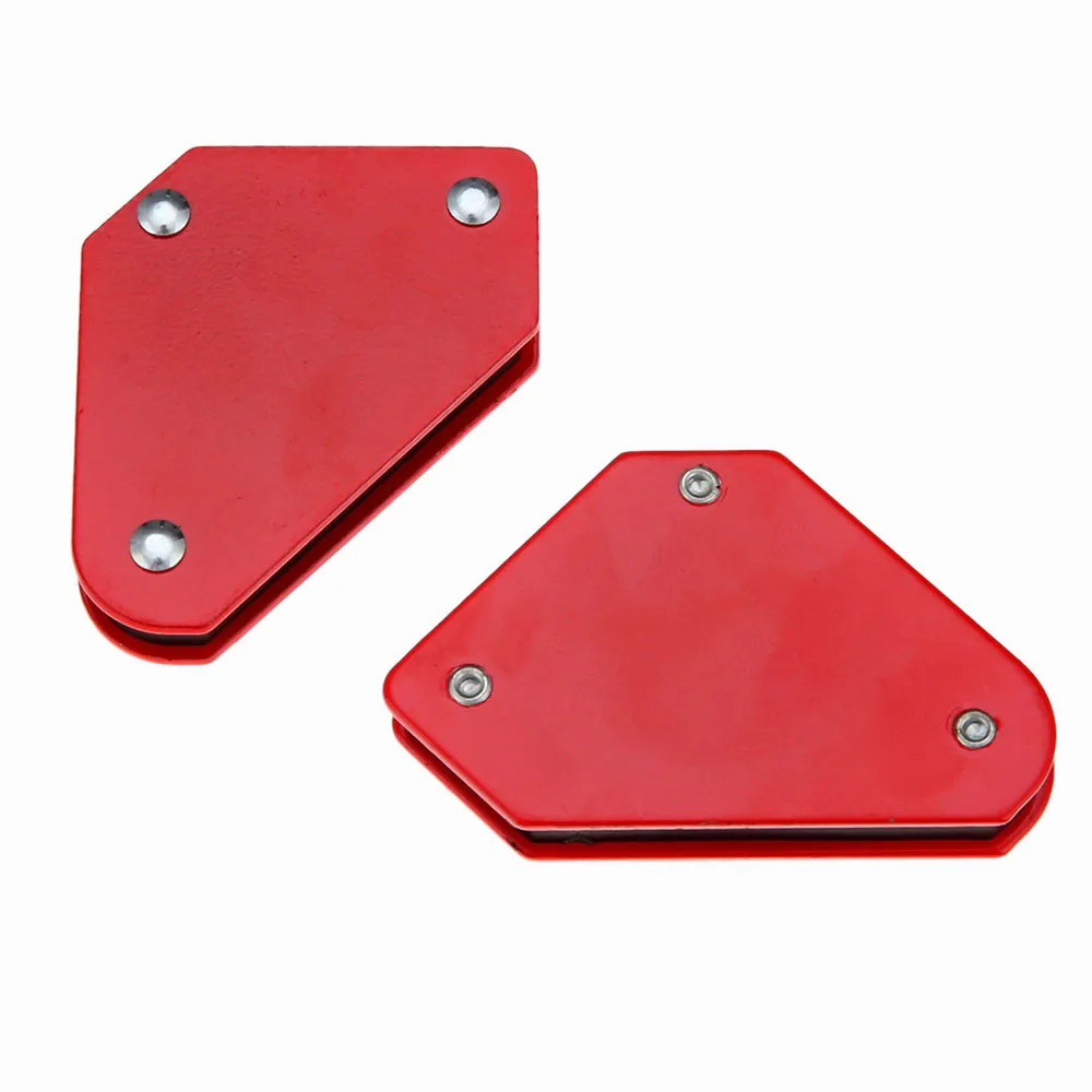 Red 9LB Welding Positioner Neodymium Strong Magnetic Holder Tool Auxiliary Fixing Clip Multi-Angle 45/90/135 Degrees Bevel Fixed