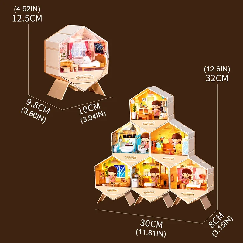 Miniature Doll House DIY Toy for Girls