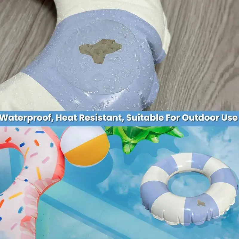 Air Mattress Patch Kit Self-Adhesive Waterproof TPU Swimming Ring Patch Clear Long-lasting Adhesion Repair Tape Tarp Repair Kit Repair Patches