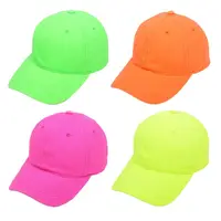Low Profile Cotton Baseball Cap Fluorescent Neon Bright Solid Color Sunscreen Outdoor Sports for Snapback Trucker Dad Ha 1
