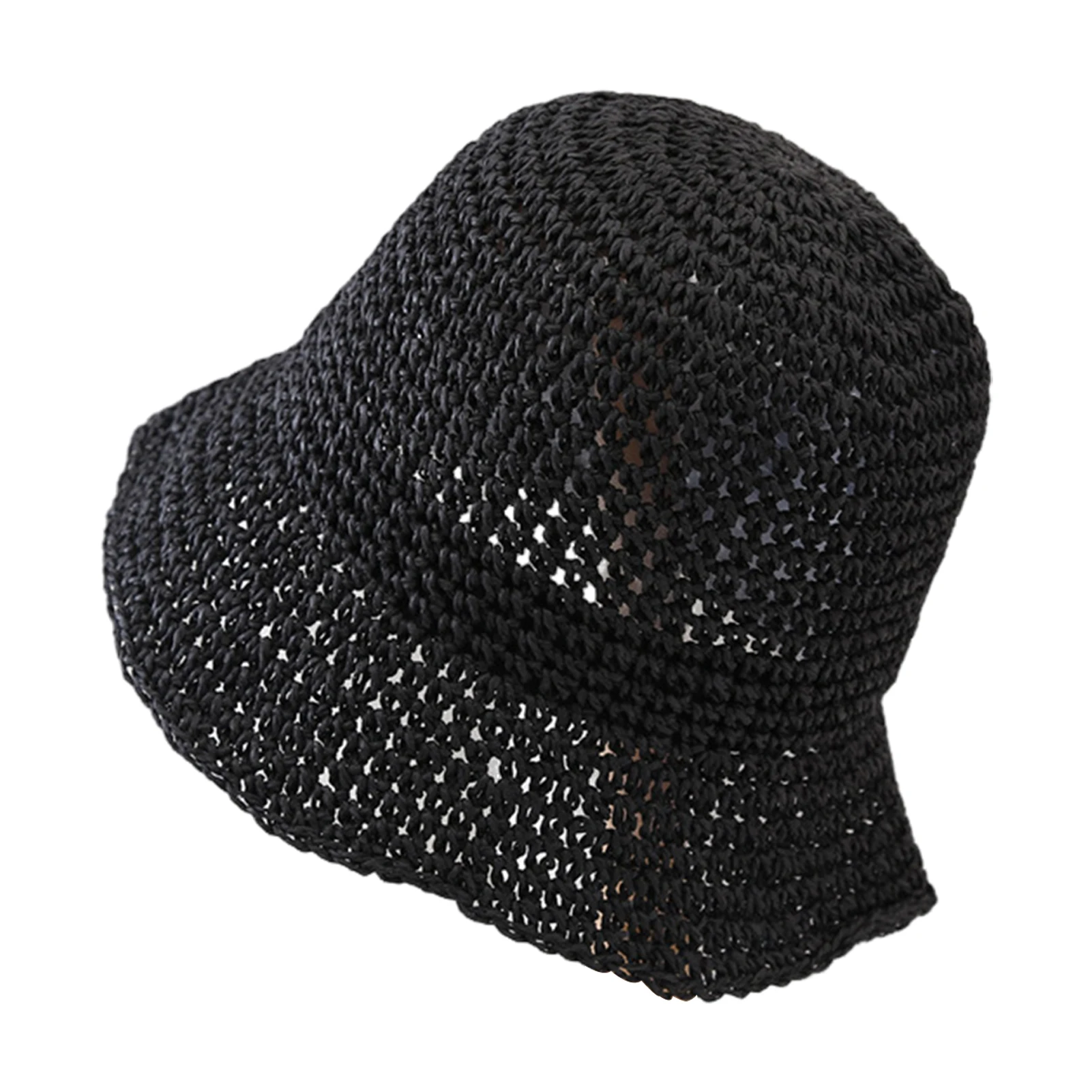 Cappello da sole da donna, cappello di paglia a tesa larga, anti-UV, parasole, adatto per attività all'aperto, cappelli da viaggio e da spiaggia, regalo_voghion.com