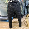 Men Jeans Pants Korean Zipper Patchwork Men Zip Pants Denim Straight Pant Male Streetwear Hip Hop Vintage Fashion Jeans Trousers 1