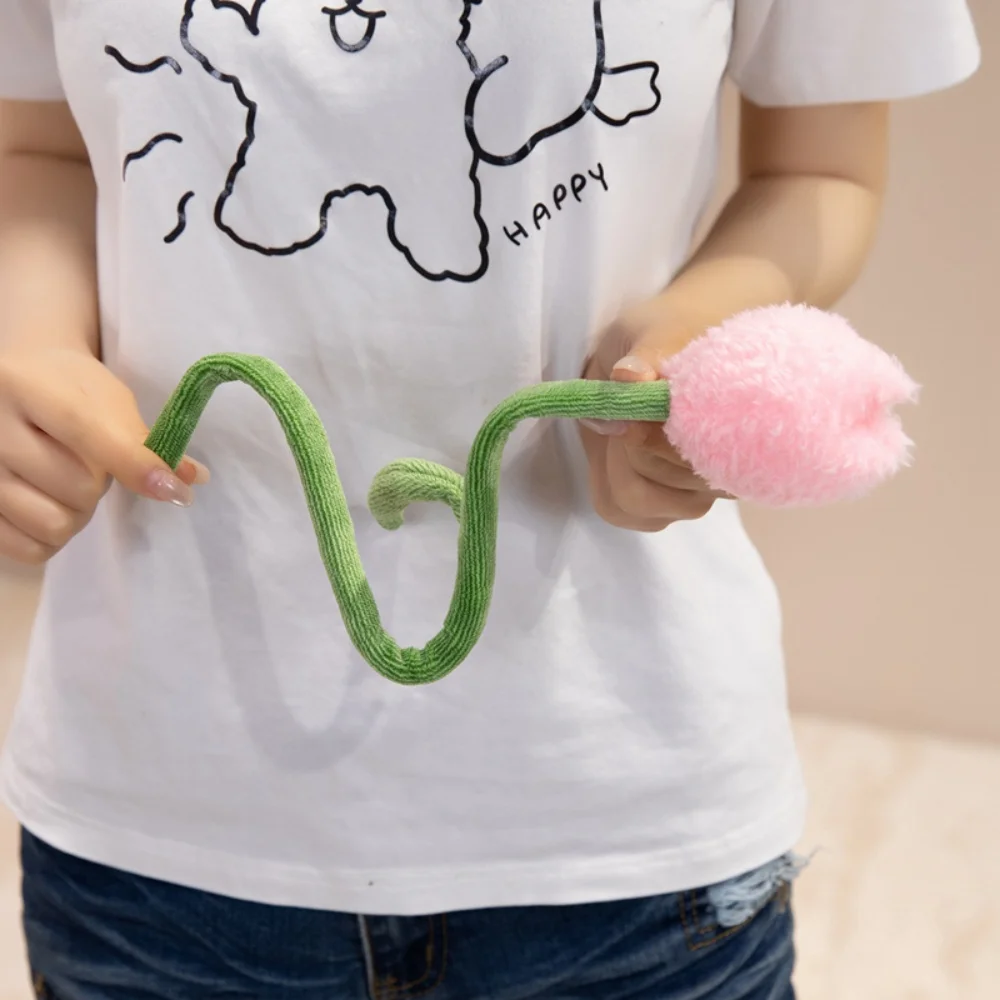 다양한 스타일의 아름다운 튤립 해바라기 플러시 장난감, 창의적인 DIY 꽃다발, 부드러운 봉제 다채로운 꽃 장난감, 홈 데코
