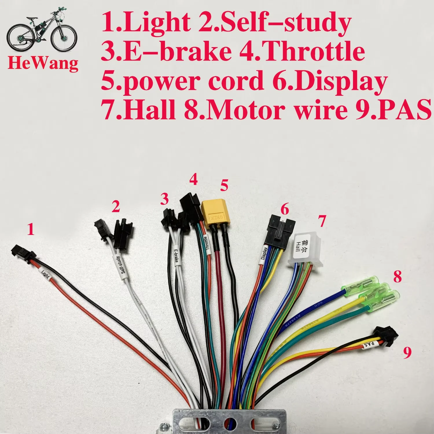 E-bike DC Brushless motor sine wave 3-mode controller 24V 36V 48V 20A 350W 500W with 5 + 2pin S866 LCD Display set For e-scooter
