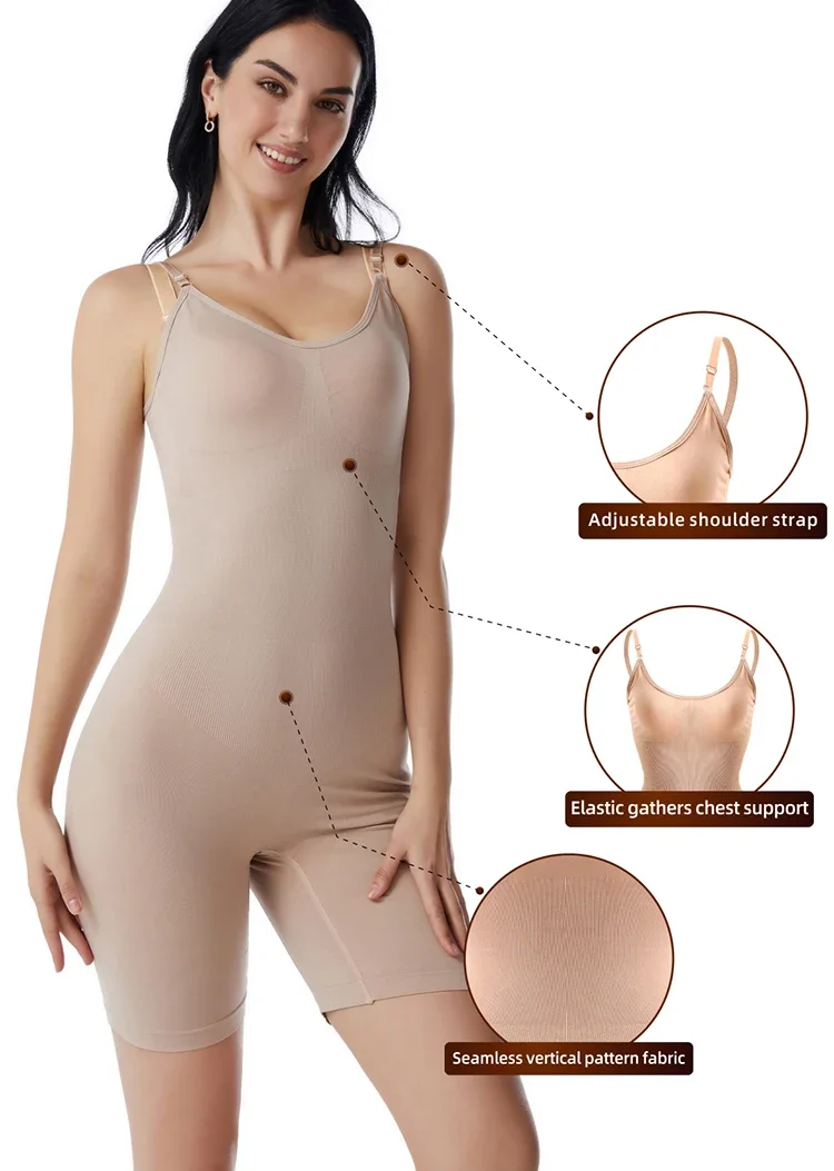 Kvinnor Body Push Up Korsett Midjetränare Butt Lifter Body Shaper Kompression Bantning Slida Shapewear Magkontroll_voghion.com