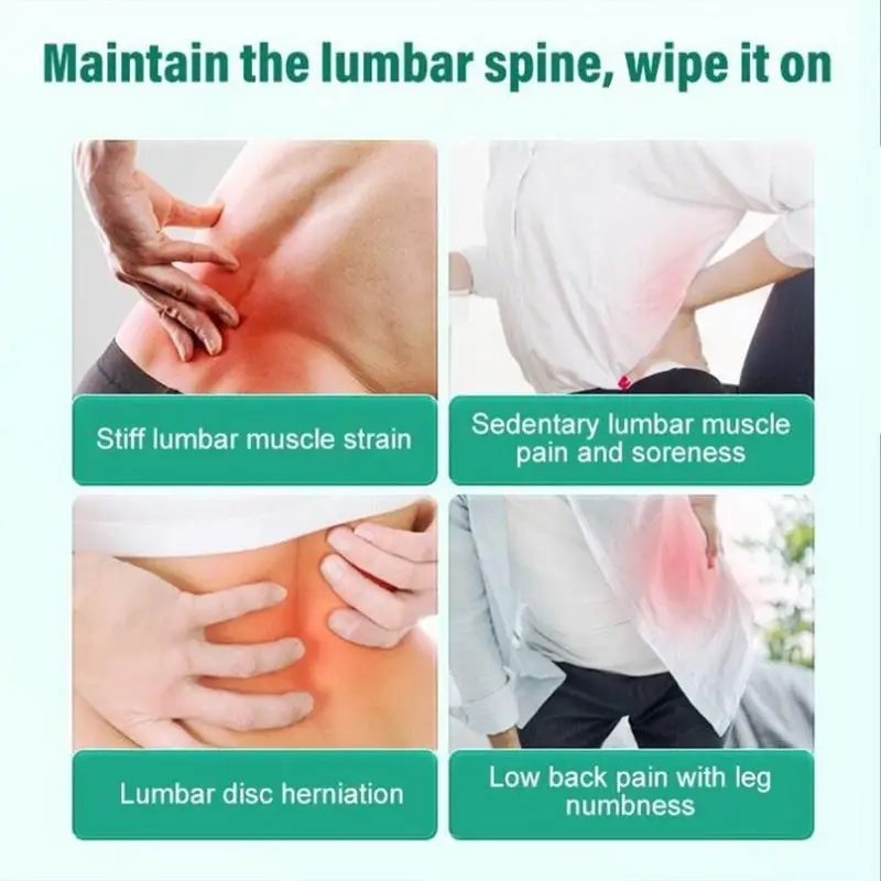 Lumbar Spine Cooling Gel Joint Ointment Lower Back Gel Discomfort Relief Lumbar Care Cream Natural Herbal Cold Compress 20g