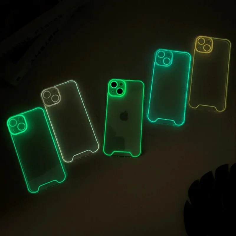 Luminous Soft Silicone Shockproof Night Light Phone Case Cover