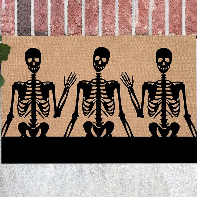 Floor Mat Halloween Horror Thriller Decorative Diatom Carpet Toilet Entrance Bathroom Washable Dirty Resistant Non-Slip