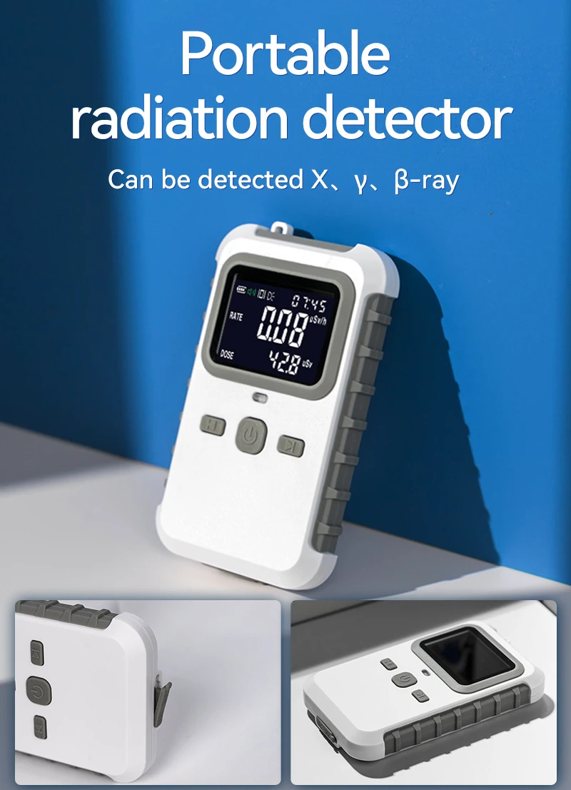 

High Accuracy Nuclear Radiation Detector ，Sound, Light, Vibration Alarms - PSE Certified - Real-time Monitoring IPX4