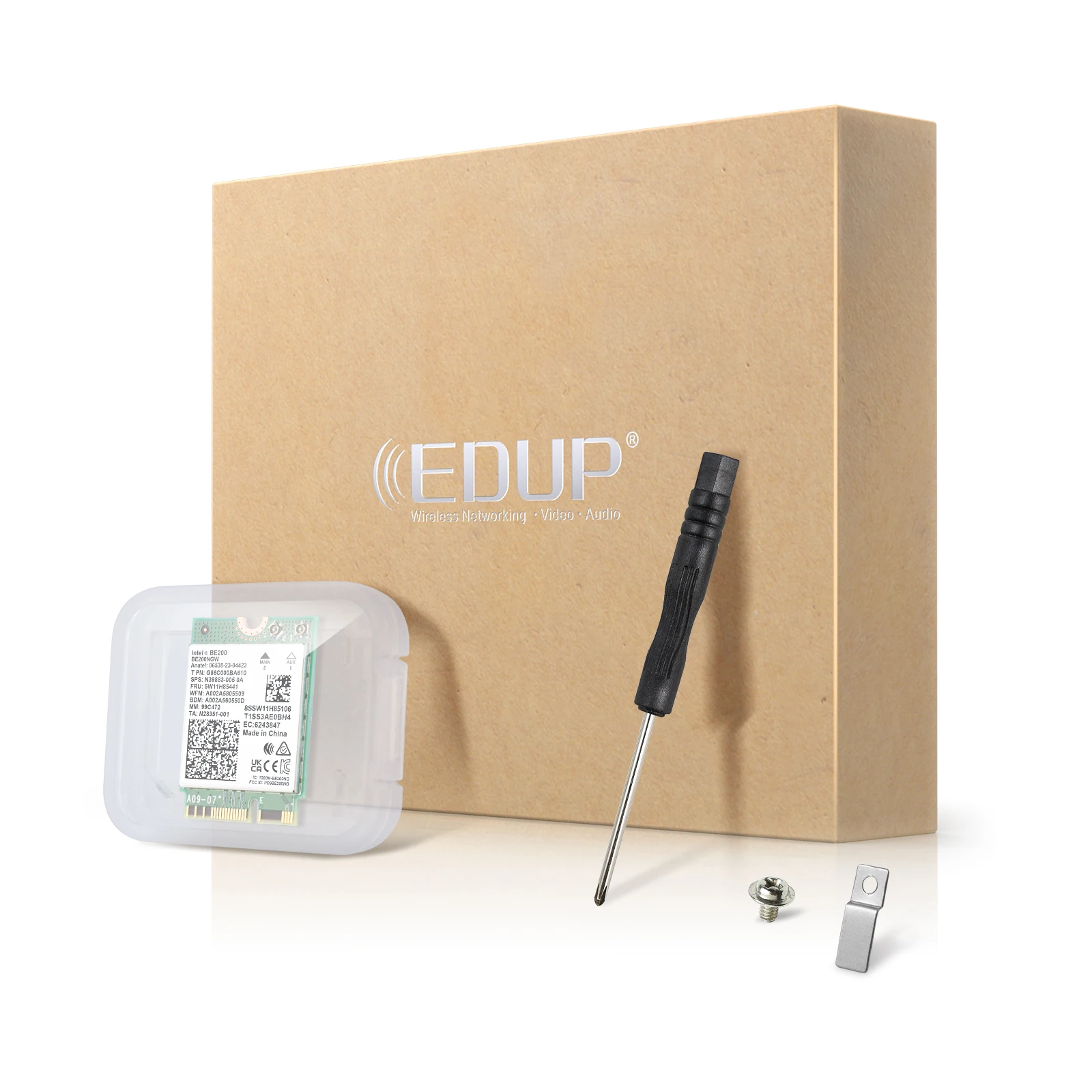 Edup-placa de Rede sem Fio Adaptador Wi-fi Intel Be200 Bluetooth 5.4 Tri Band 2.4g 5g 6ghz Be200ngw M.2 Ngff 8774mbps - Imagem 3