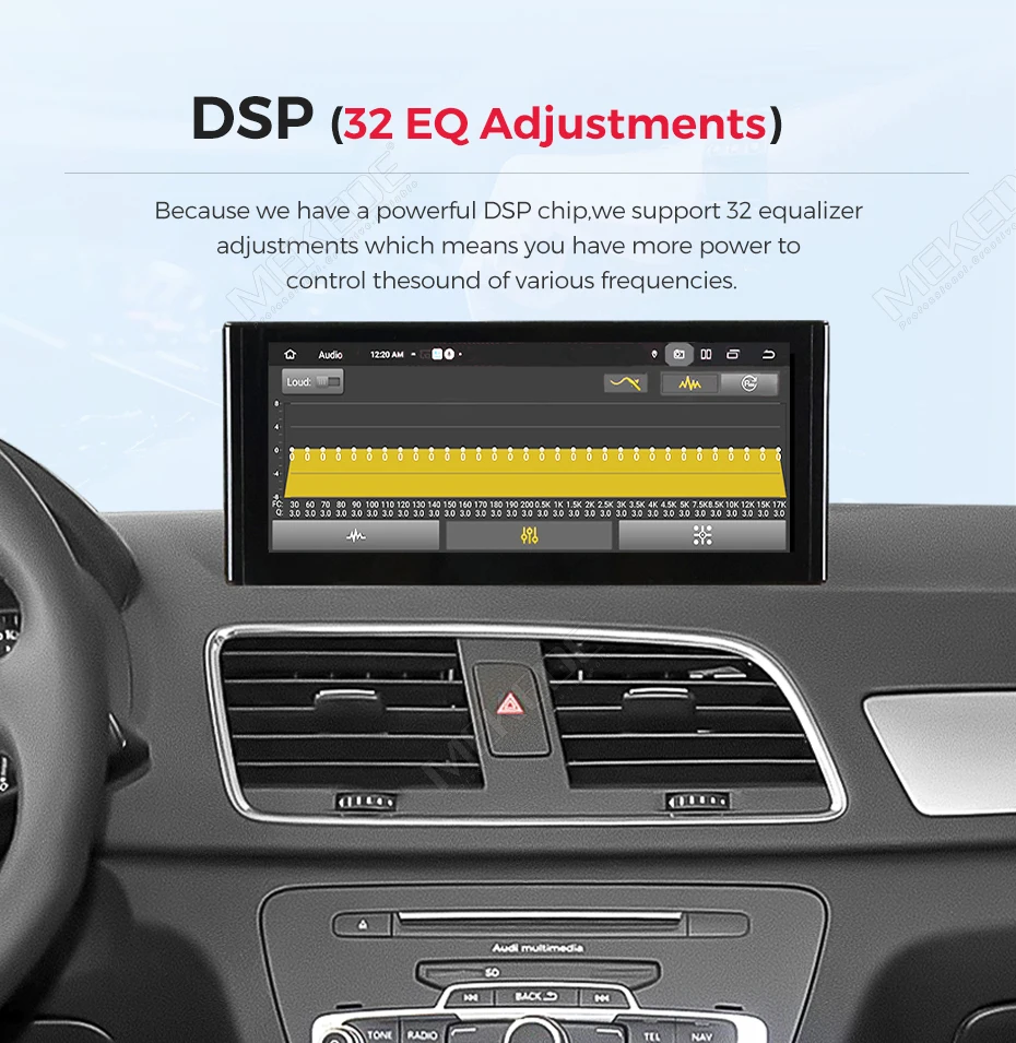 Radio para Auto MEKEDE Polish Store de 10.25 Pulgadas para Audi Q3 2012 2013 2014 2015 2016 2017 2018, CarPlay Inalámbrico, Android Auto, GPS, Navegación, Reproductor Multimedia, Pantalla Táctil IPS, Reproductor de Vid 6