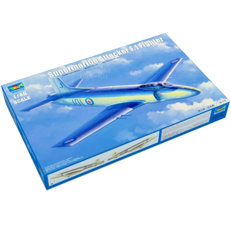 

Trumpeter 1/48 02866 Supermarine Attacker G1 Fighter Military Plane Aircraft Airplane Plastic Assembly Model Toy Building Kit