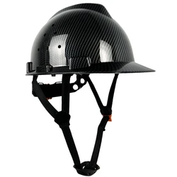 Carbon Fiber Color Work Safety Helmet With Vents ABS Industrial Head Protection Construction Hard Hat CE EN397 Standard