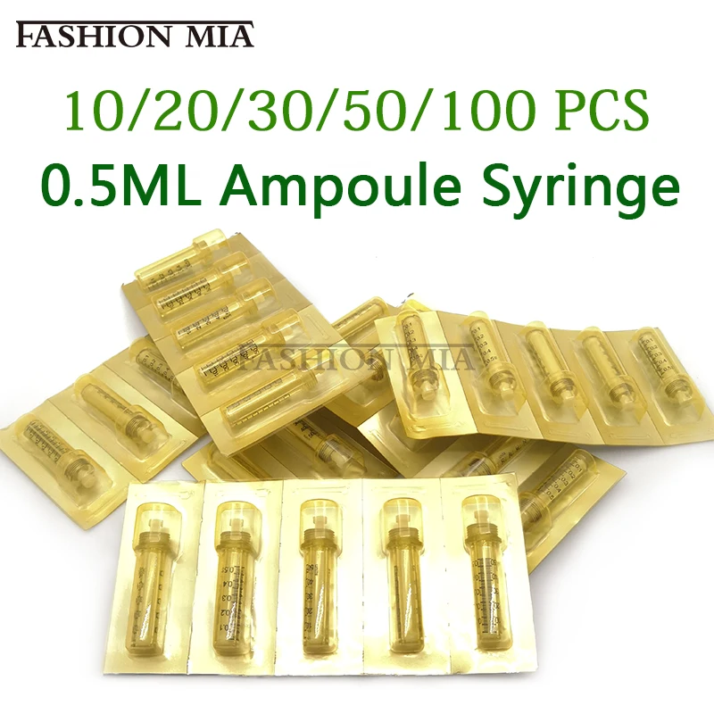 0.5ML Disposable No Needle Ampoule Head Syringe For Lip Enhancement Injection Wrinkle Removal Filler Hyaluron Pen Mesotherapy