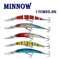 1PCS Big Minnow Lure Floating 17cm 25g Sea Fishing Lures Swimbaits Bass Hard Bait Pesca Artificial Jig Wobblers Crankbait Tackle