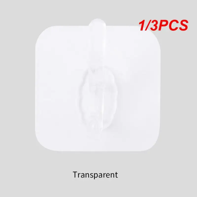 

1/3 шт., прозрачные настенные крючки для дверей