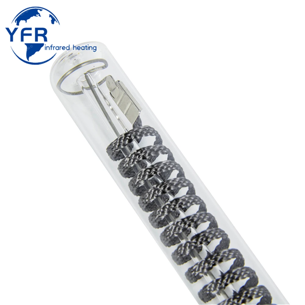 500MM 1KW 1500W Short Wave Carbon Fiber Quartz Tube IR Infrared Heating Element Radiant Heating Lamp for Drying Machine