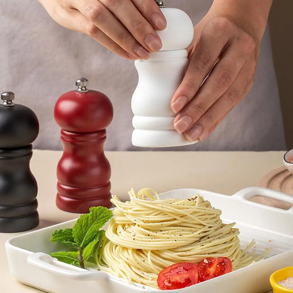 

Manual Pepper Grinder Wood Salt Pepper Grinder Shaker Baking Household Tools Mill Varnish Kitchen Convenient Pepper Pepper I8R6