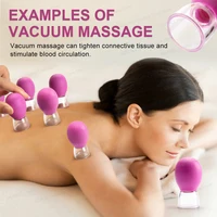 1pc Silicone Cupping Massage Cup Body Face Neck Eye Massager Vacuum Body Facial Care Facial Steaming Pore Cleaner Tool Skin Care 1