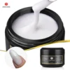 MSHARE 50g Milky White Natural Pink Builder Nail Gel for Nails Extension Overlay Running Thin Liquid Gel in Jar 1