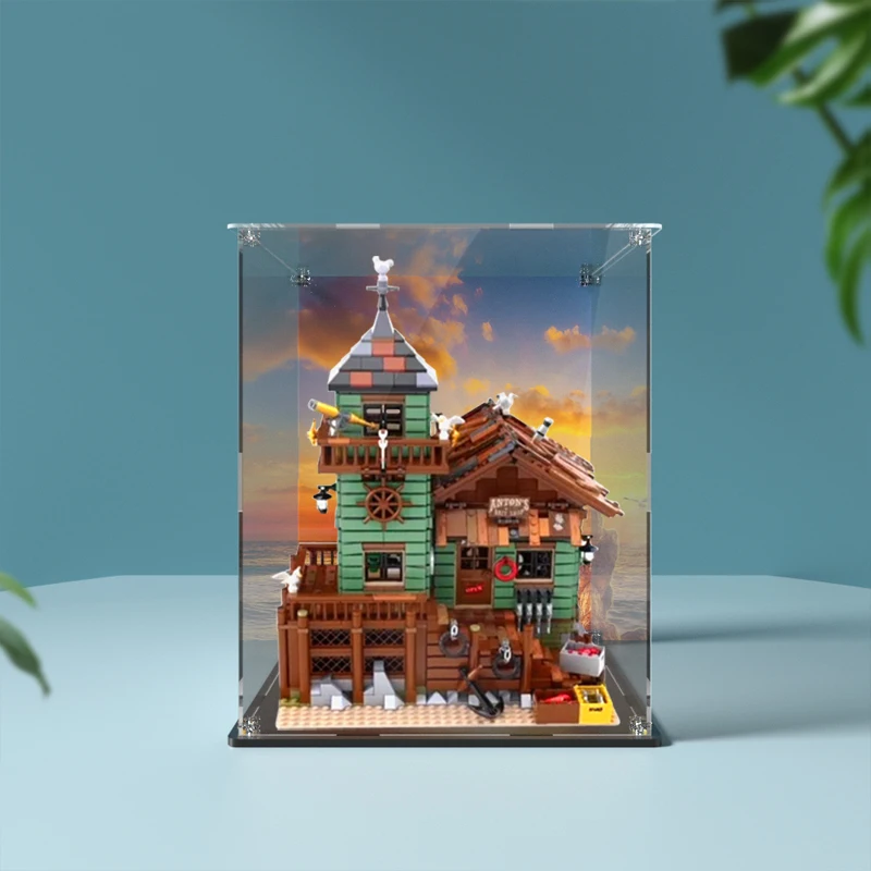 Acrylic Display Box for Lego 21310 Old Fishing Store Dustproof Clear Display Case (Toy Bricks Set not Included） 5