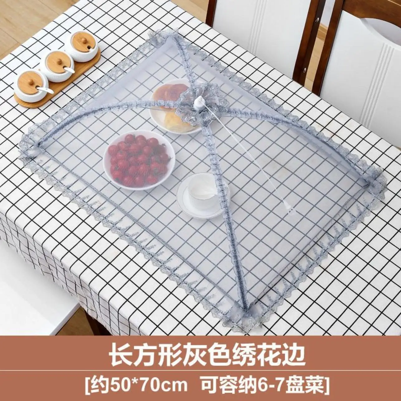 

Foldable Food Mesh Cover Fly Anti Mosquito Pop-Up Food Cover Umbrella Meal Vegetable Fruit Breathable Cover Kitchen Accessories