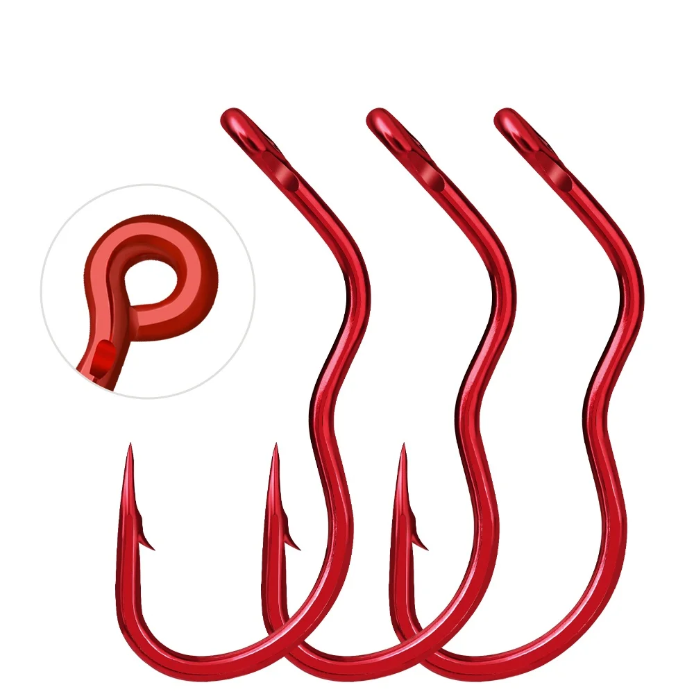 100PCS/Box Barbed FishHooks High Carbon Steel Carp Fishhook Fishing