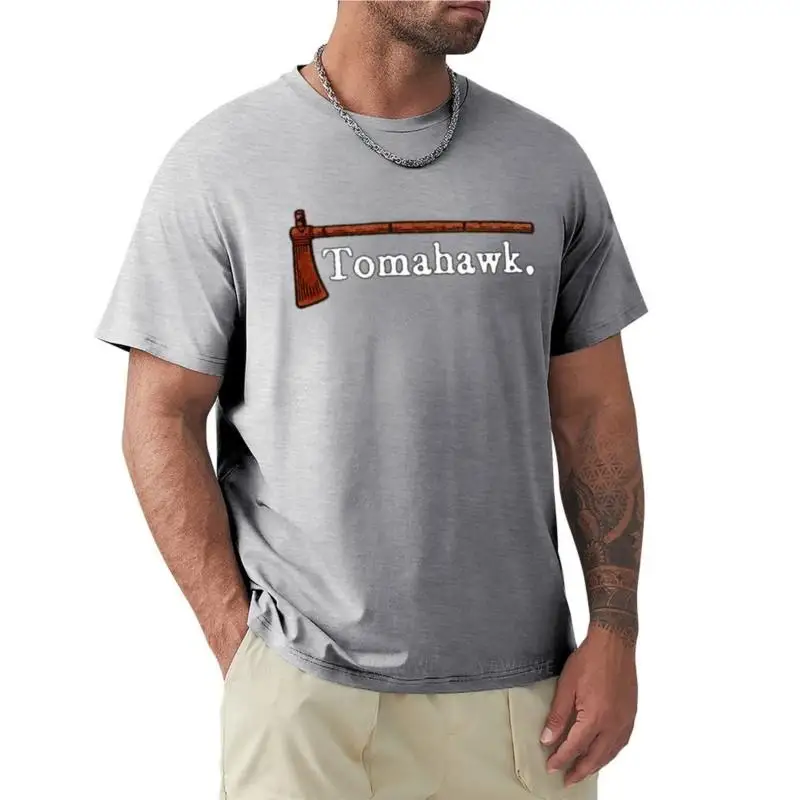 

Футболка Tomahawk с логотипом на заказ, милая одежда, женские топы, большие и высокие футболки для мужчин, хлопковые футболки, мужская футболка