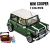 In Shock Classic Technical MINI Retro Vintage Car Building Blocks Cooper MK VII Compatible 10242 Model Sets Bricks Kids Toy Gift 2