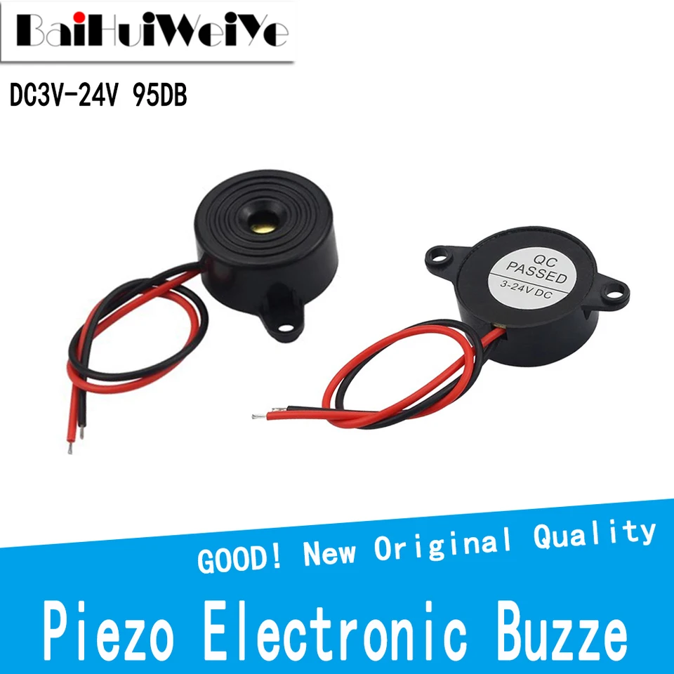 Continuous Piezo Buzzer 27C 1.5V 27VDC Alarm Timers