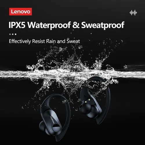 레노버 LP75 블루투스 5.3 이어폰 TWS 무선 스포츠 헤드폰 LED 디지털 디스플레이 HiFi 스테레오 노이즈 감소 게임 이어 버드 3