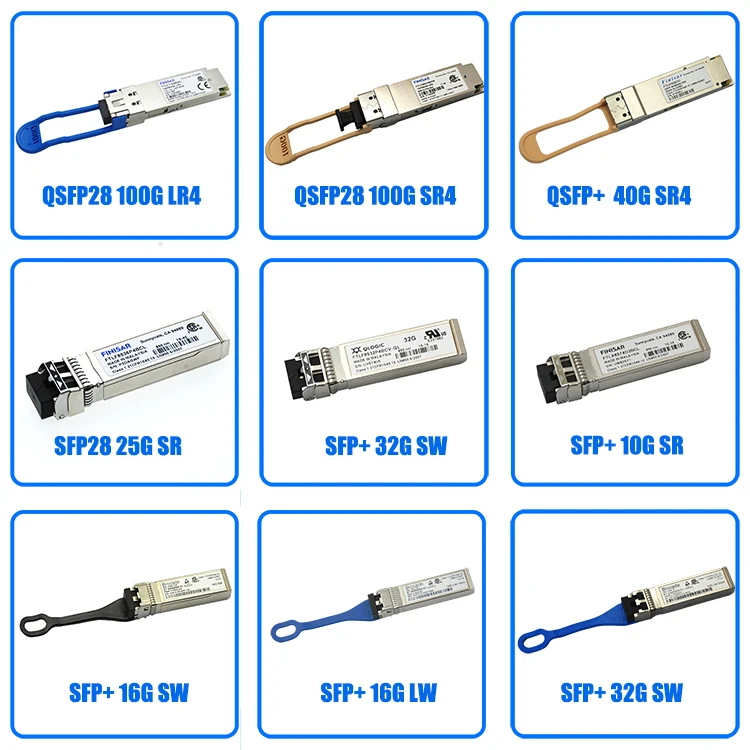 8個セット』FINISAR SFP光モジュール QSFP28 100GBase