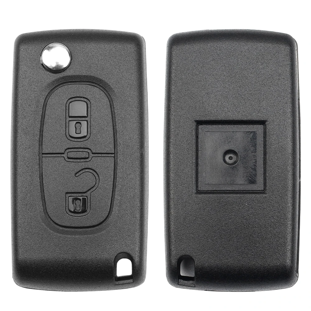 LIXIANG 2/3 Buttons Flip Folding Remote Car key Shell For peugeot 107 206 307 407 408 For Citroen C2 C3 C4 C5 C6 CE0523/0536 1