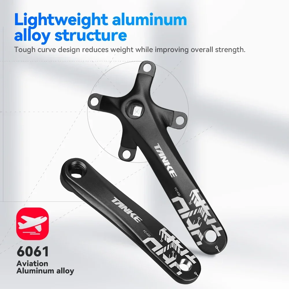 TANKE 170mm MTB Crankset with Chainrings 4