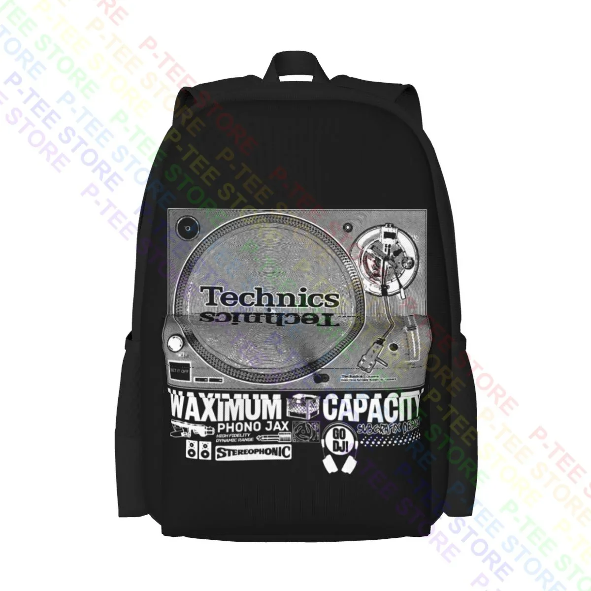 Technics 1200 Music Dee Jay Turntablismo Hip-Hop Zaino Di Grande Capacità Bookbag Pieghevole Borsa Da Ginnastica Vestiti Zaini