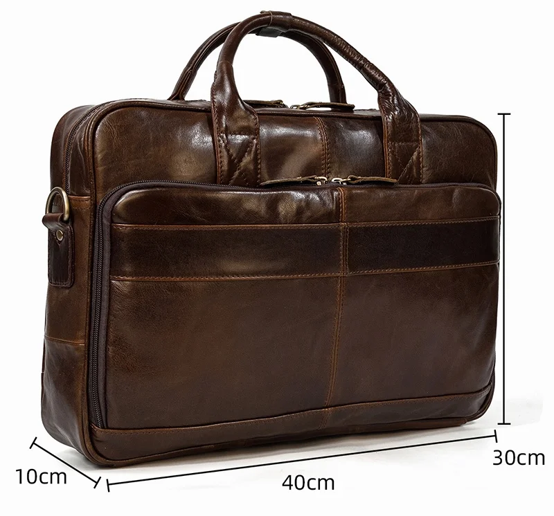 Laptop Bag 17 - Premium Leather (No. 1)