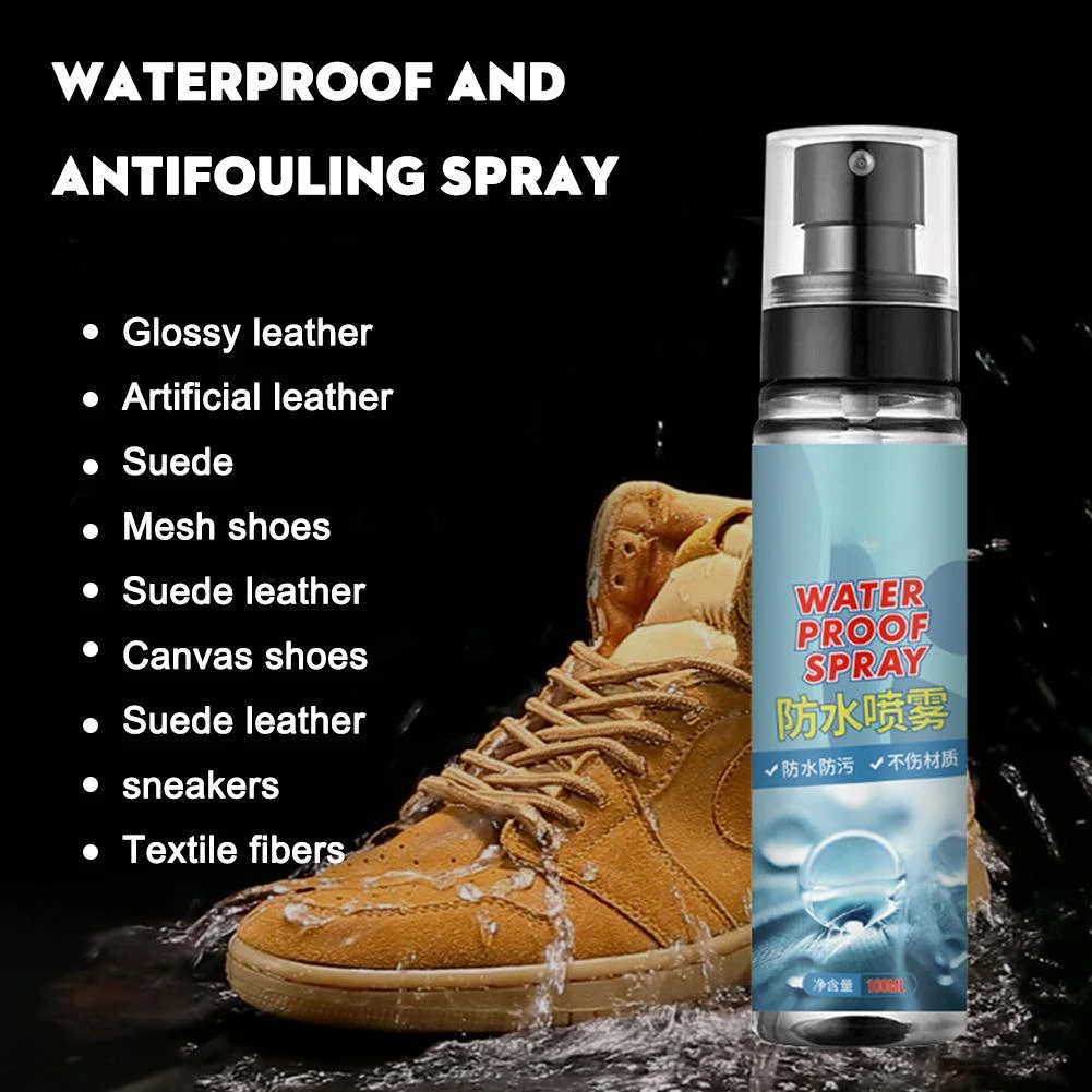 Suede Leather Water Repellent For Leather Shoes 100ml Rain And